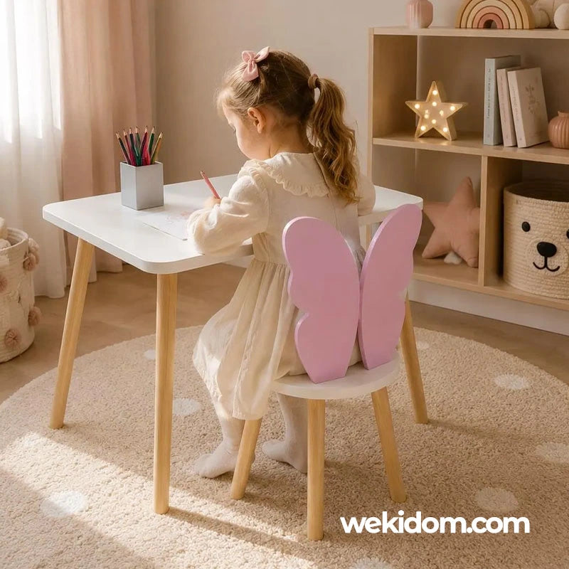 Chaise papillon design pour enfant dans une chambre