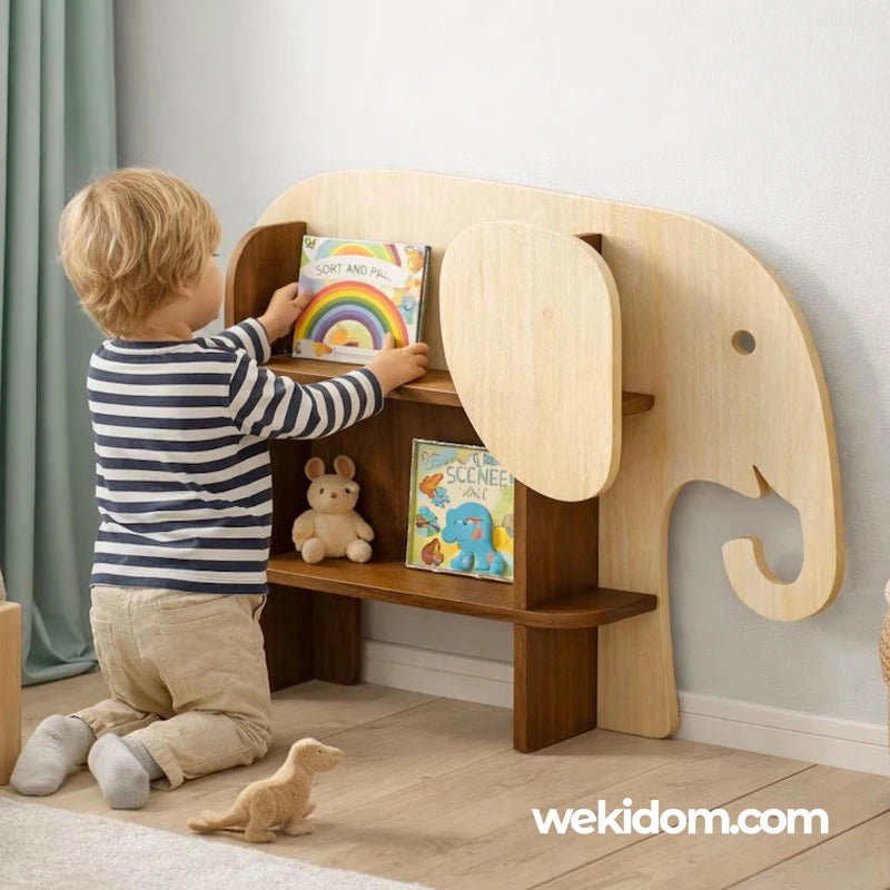 Meuble de rangement éléphant pour chambre enfant
